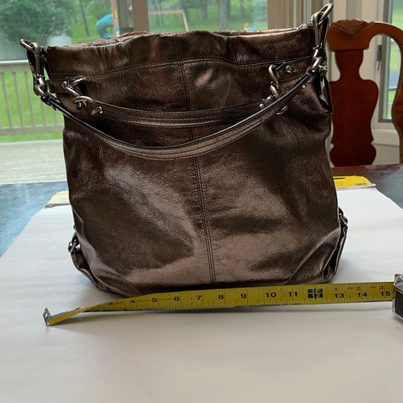 Coach Brooke pewter shoulder bag - Picture 2 of 6